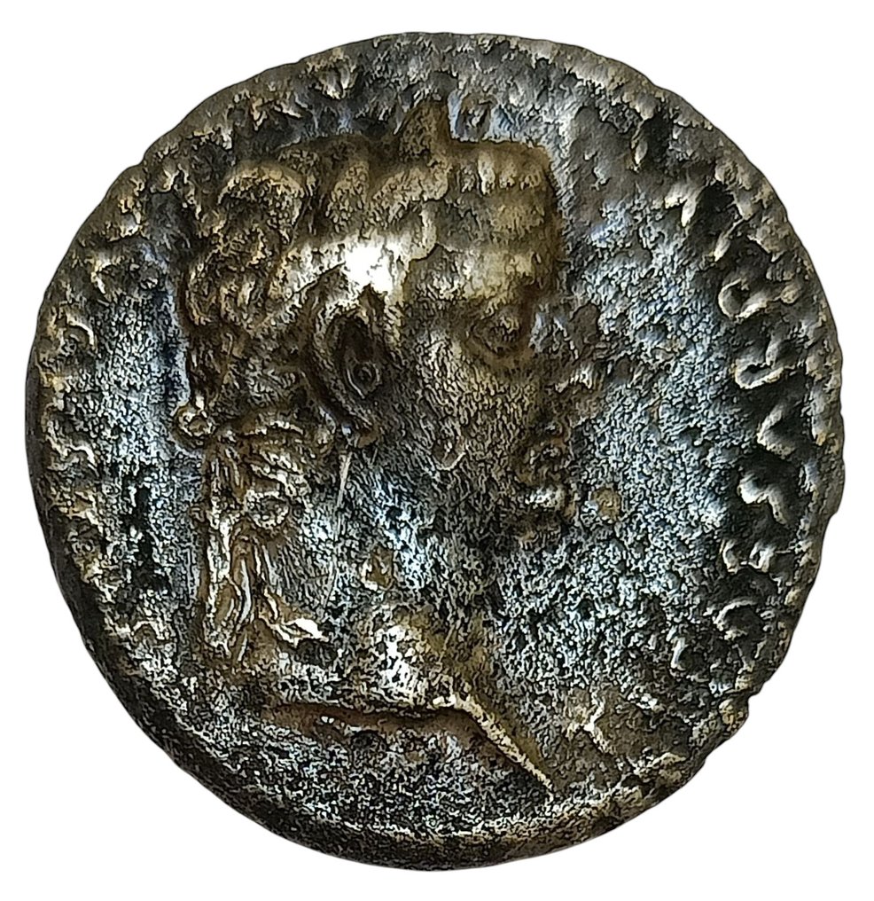 Romarriket. Tiberius (AD 14-37). Denarius Lugdunum after 16 AD (Ingen mindstepris) #1.0