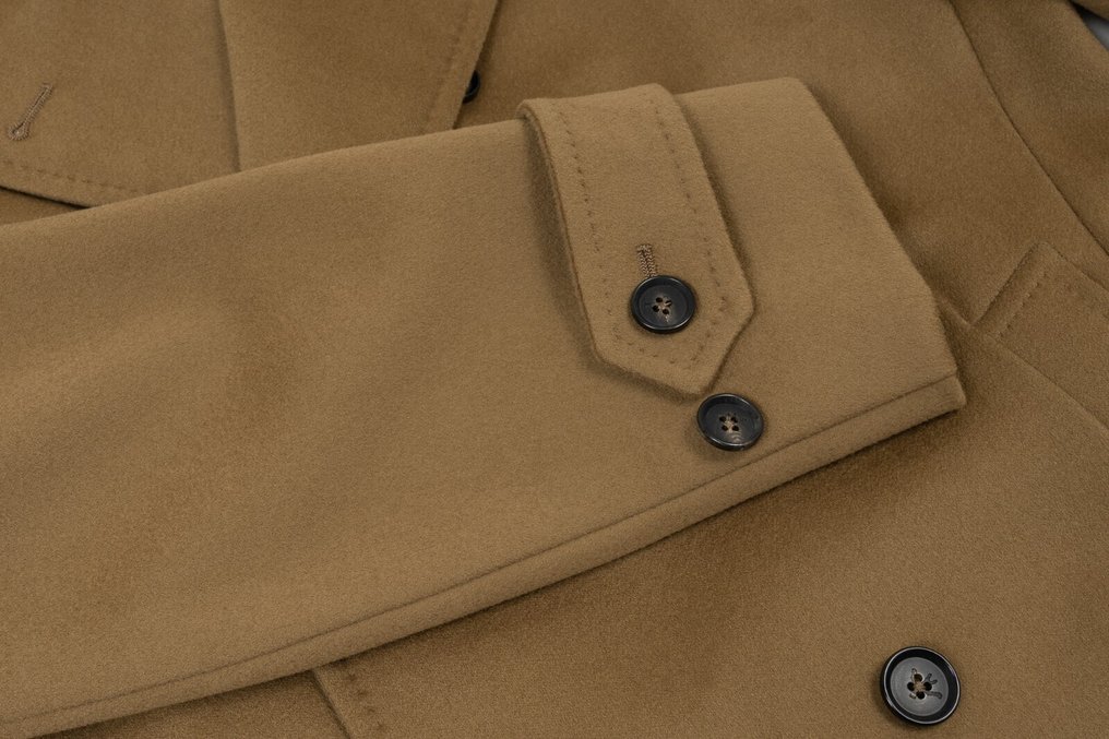 RRP 6500€ ISAIA NAPOLI Camel Double Breasted Coat Peacoat Soft Wool - 48 IT - Frakke - Nyt med labels #4.3