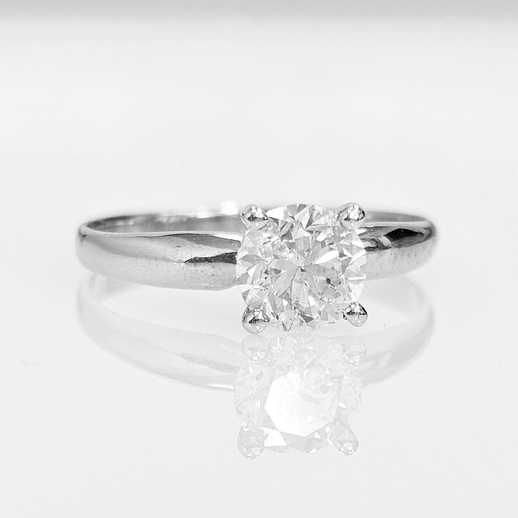 Verlovingsring - 14 karaat Witgoud - 1.00ct. tw. Diamant (Natuurlijk) #1.0