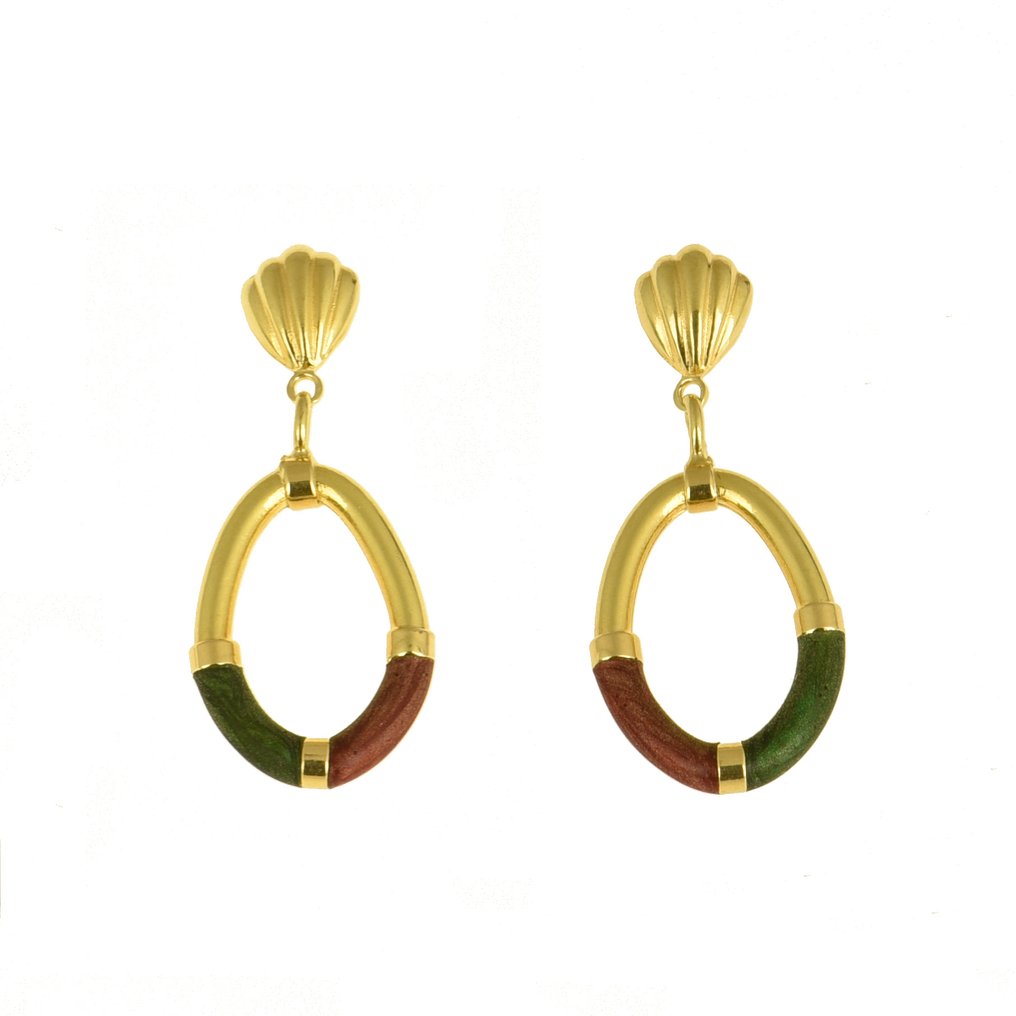 Øreringe - 18 kraat Gulguld #1.0