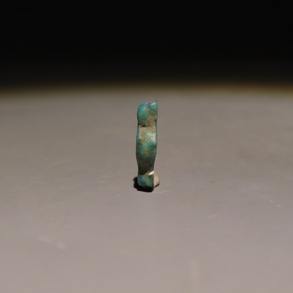 Ancient Egyptian Faience Amulet. Late Period, 664 - 332 BC. 1.2 cm height. (No Reserve Price) #4.3