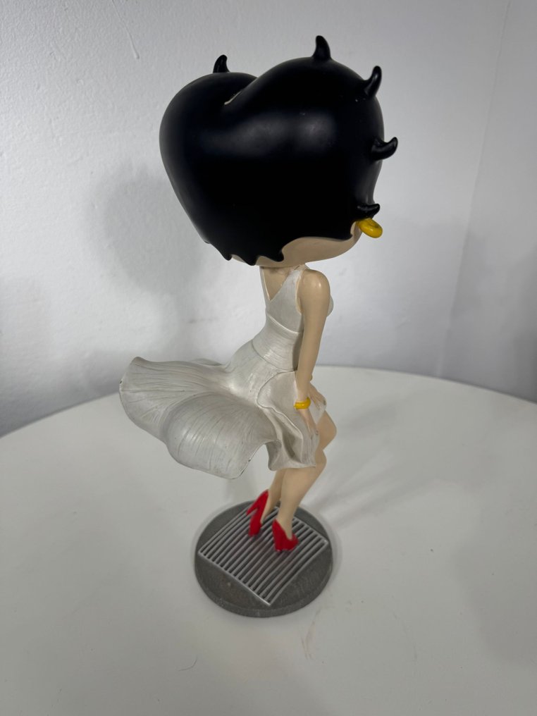 Betty Boop - Sculptură, Figure statuina da collezione in resina BETTY BOOP versione Marylin Monroe. Firmato King Fleischer - 36 cm - Plastic, Rășină #4.3