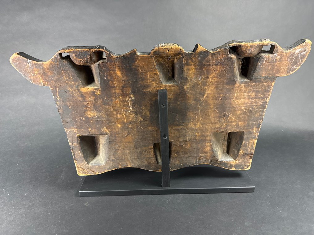 Paneel met maskers - Γλυπτό - Tshokwe - Κονγκό #1.0