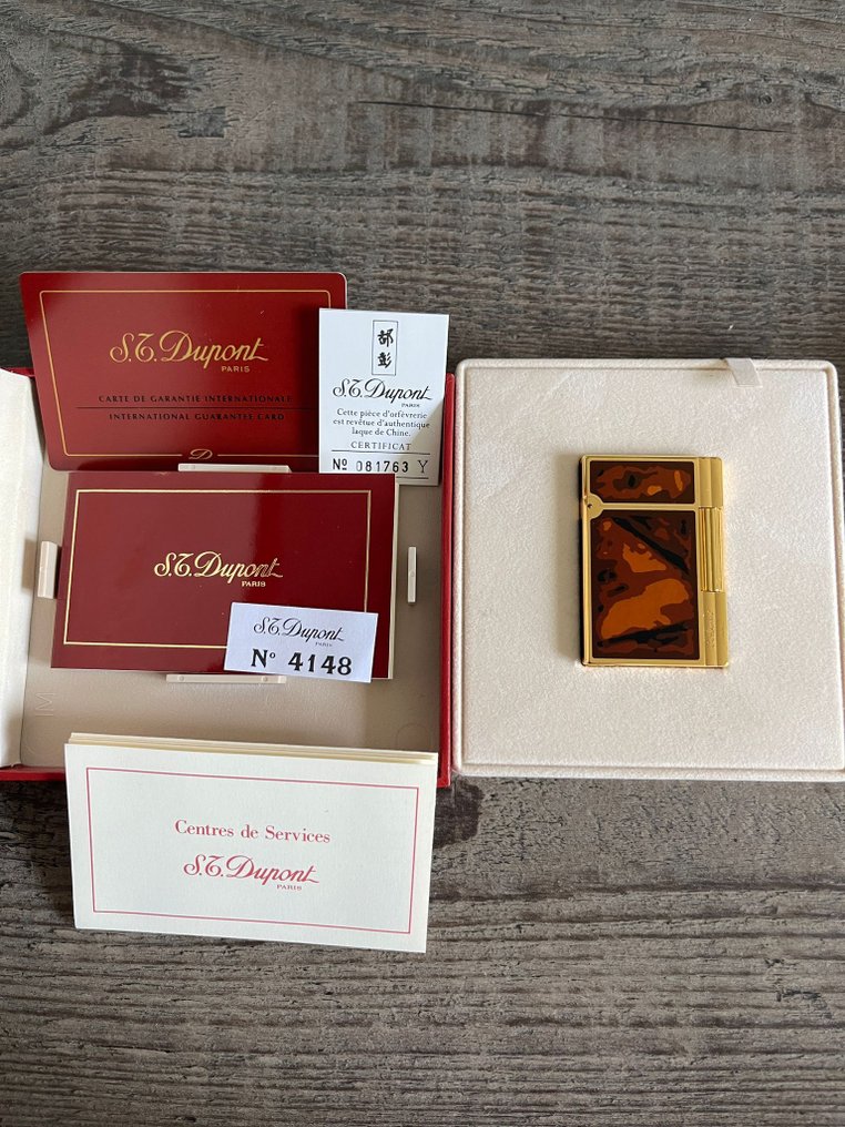 S.T. Dupont - Line 2 - Accendino - Placcato oro, Lacca #2.1