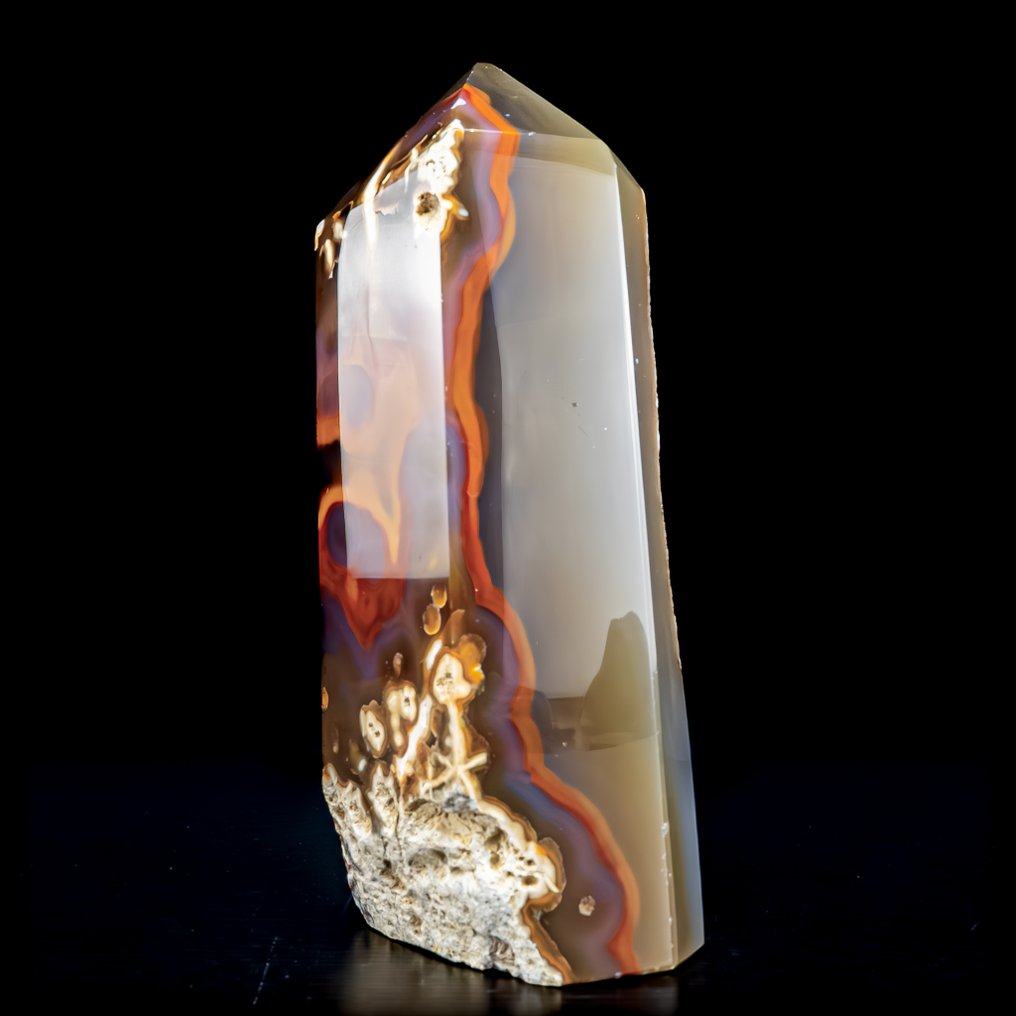 Natural agate obelisk crystal with chalcedony from Brazil Masterpiece of Nature in highest quality- 1251.18 g #3.2