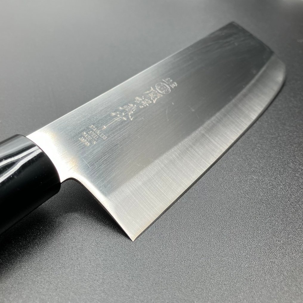 関鍔蔵(Seki Tsubazo) Handcrafted by master artisans - 厨刀 - 薄刃包丁(Usuba Knife) - 不锈钢, 木 - 日本 #4.3