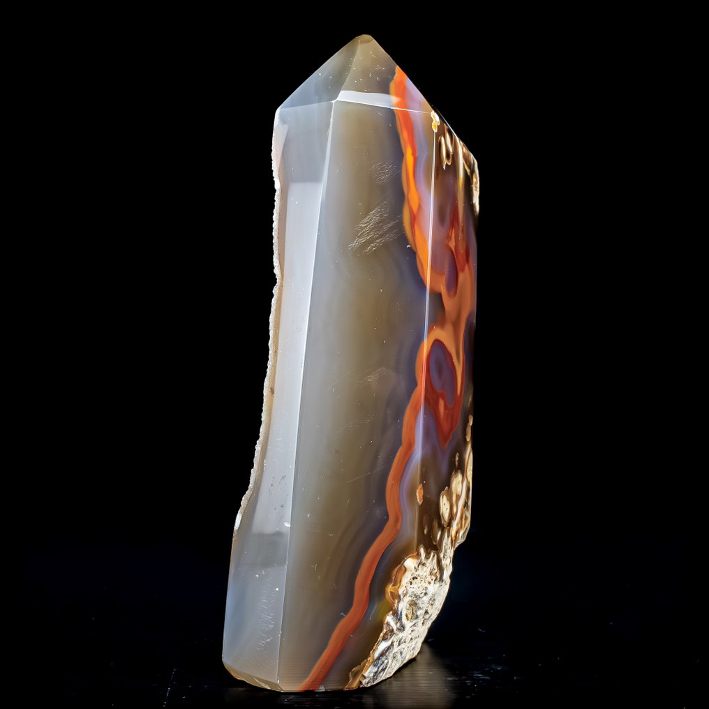 Natural agate obelisk crystal with chalcedony from Brazil Masterpiece of Nature in highest quality- 1251.18 g #2.1