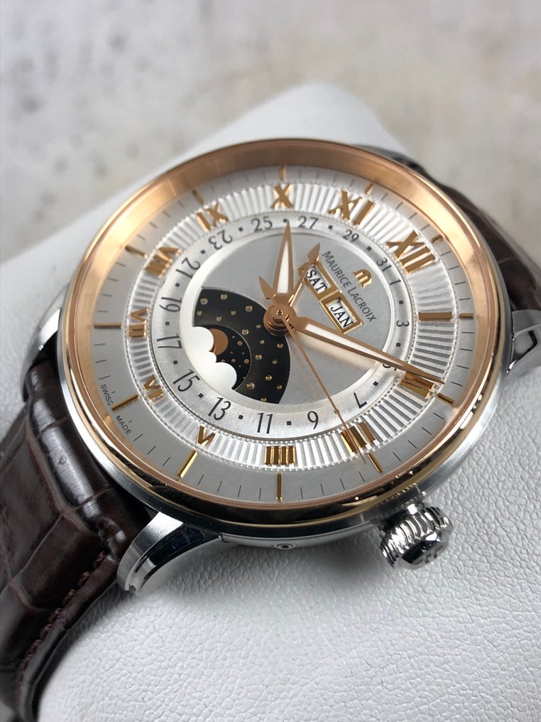 Maurice Lacroix - Masterpiece Phase de Lune - MP6428-PS101-11E - Mænd - 2010-2020  #2.1