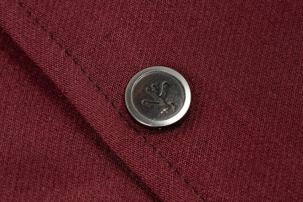 RRP 3800€ ISAIA NAPOLI Burgundy Satin Bomber Jacket Wool & Silk - 48 IT - Bomber - Nuovo con etichette #4.3