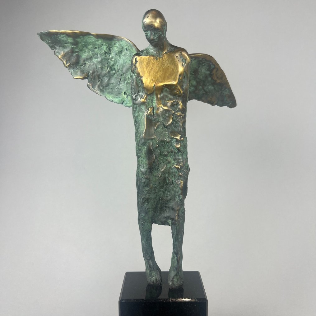 J. Zak (XX-XXI) - Sculpture, The Angel -He - bronze. - 37 cm - Bronze - 2025 #2.1