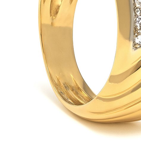 戒指 - 18 克拉 白金, 黃金 - 0.08ct. tw. 鉆石 (天然) #2.1