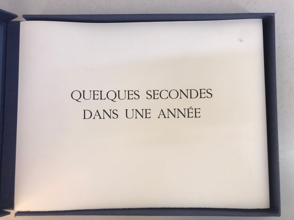 Signed; Gilbert Lascault / Abraham Hadad - Quelques secondes dans une année. [1/60 with 12 original lithographs] - 1991 #3.2