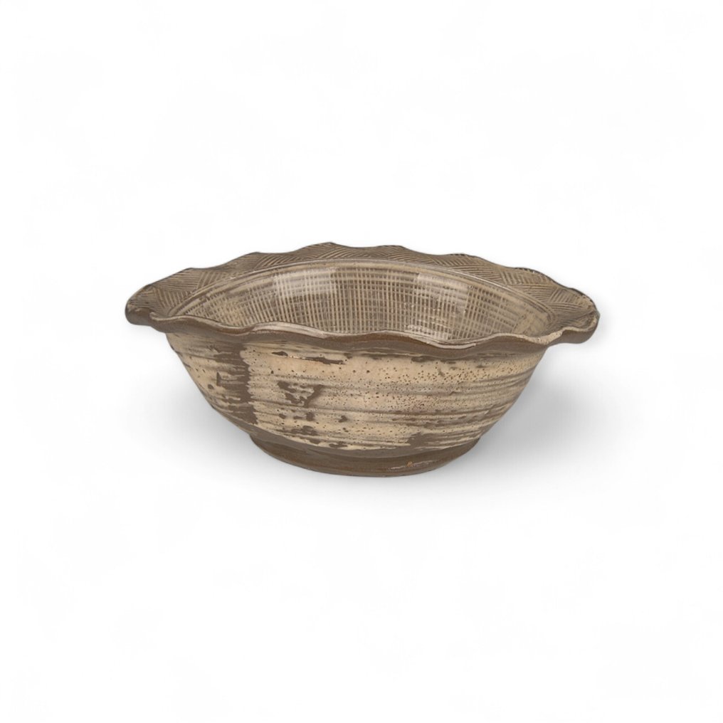 免运费加藤遥花-三岛陶瓷碗，附鉴定盒 - 江户风格茶道 - 瓷器 - Kato Haruka Ⅰ - 日本 - 江戶時代晚期 #1.0