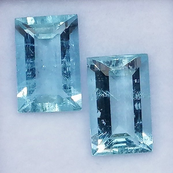 2 pcs  蓝色 海蓝宝石  - 5.50 ct - 西班牙宝石学院（IGE） - 无治疗 #4.3