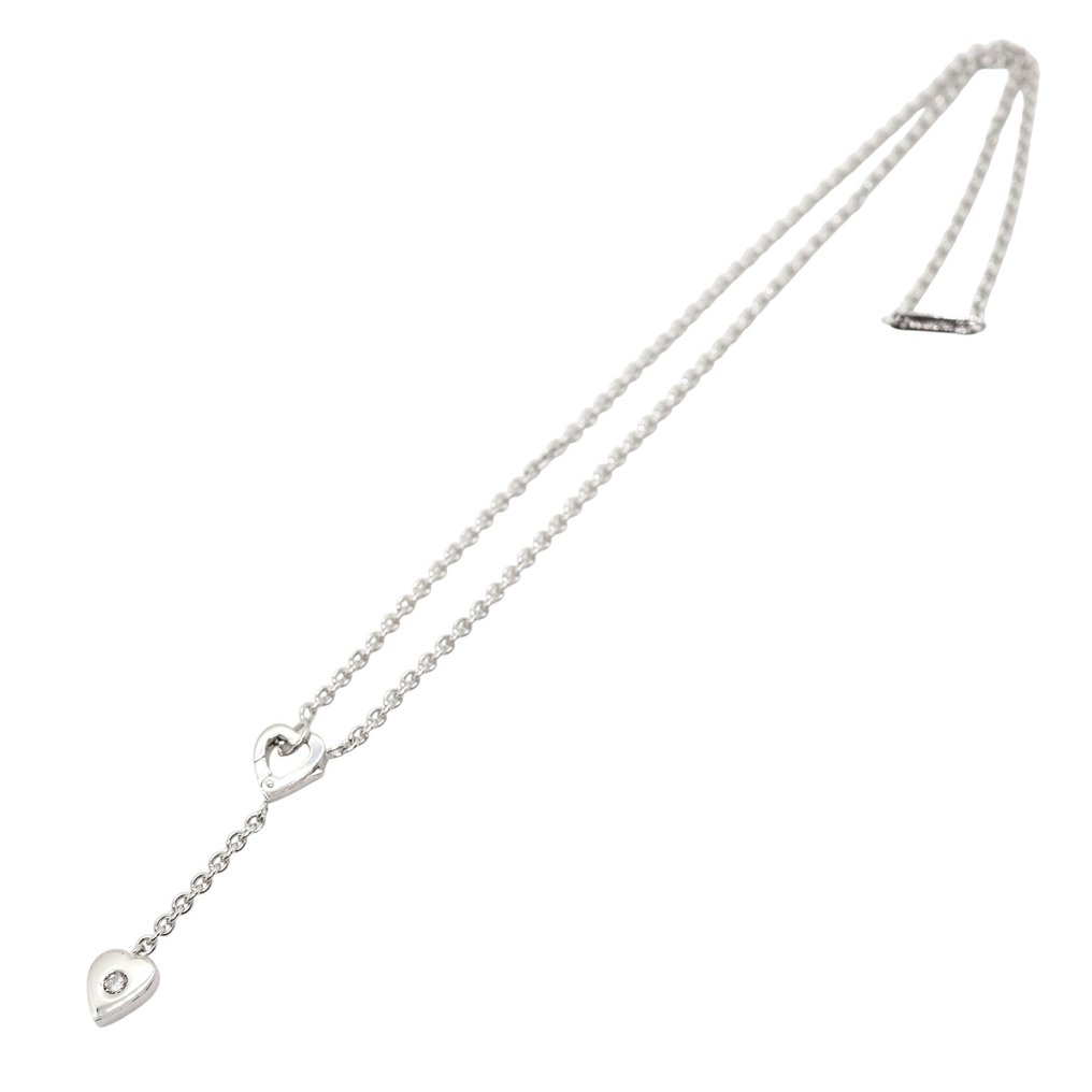 Cartier - Colar com pingente - Mon Amour Heart - 18 K Ouro branco - 1 Diamond #1.0