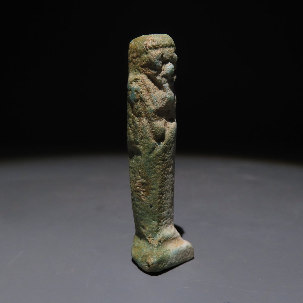 Ancient Egyptian Faience Ushebti. New Kingdom 1550-1070 BC. 5.7 cm height. #1.0