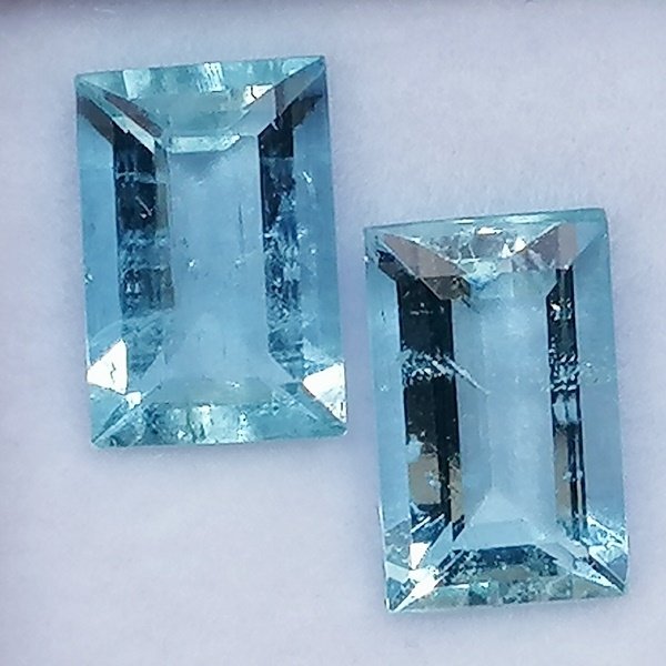 2 pcs  蓝色 海蓝宝石  - 5.50 ct - 西班牙宝石学院（IGE） - 无治疗 #3.2