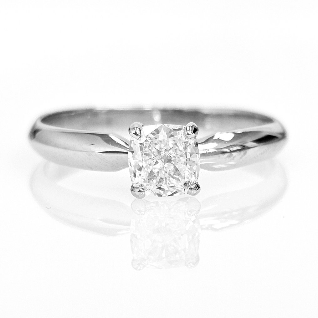 戒指 - 18 克拉 白金 -  0.70ct. tw. 鉆石 (天然) - GIA F/VS2 #3.2