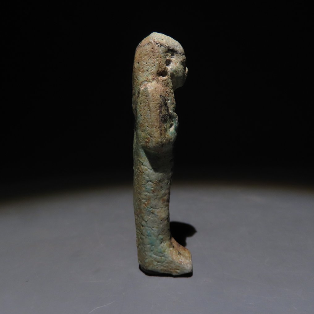 Αρχαία Αιγυπτιακή Faience Ushebti. Νέα Βασιλεία 1550-1070 π.Χ. Ύψος 6,3 εκ. #3.2