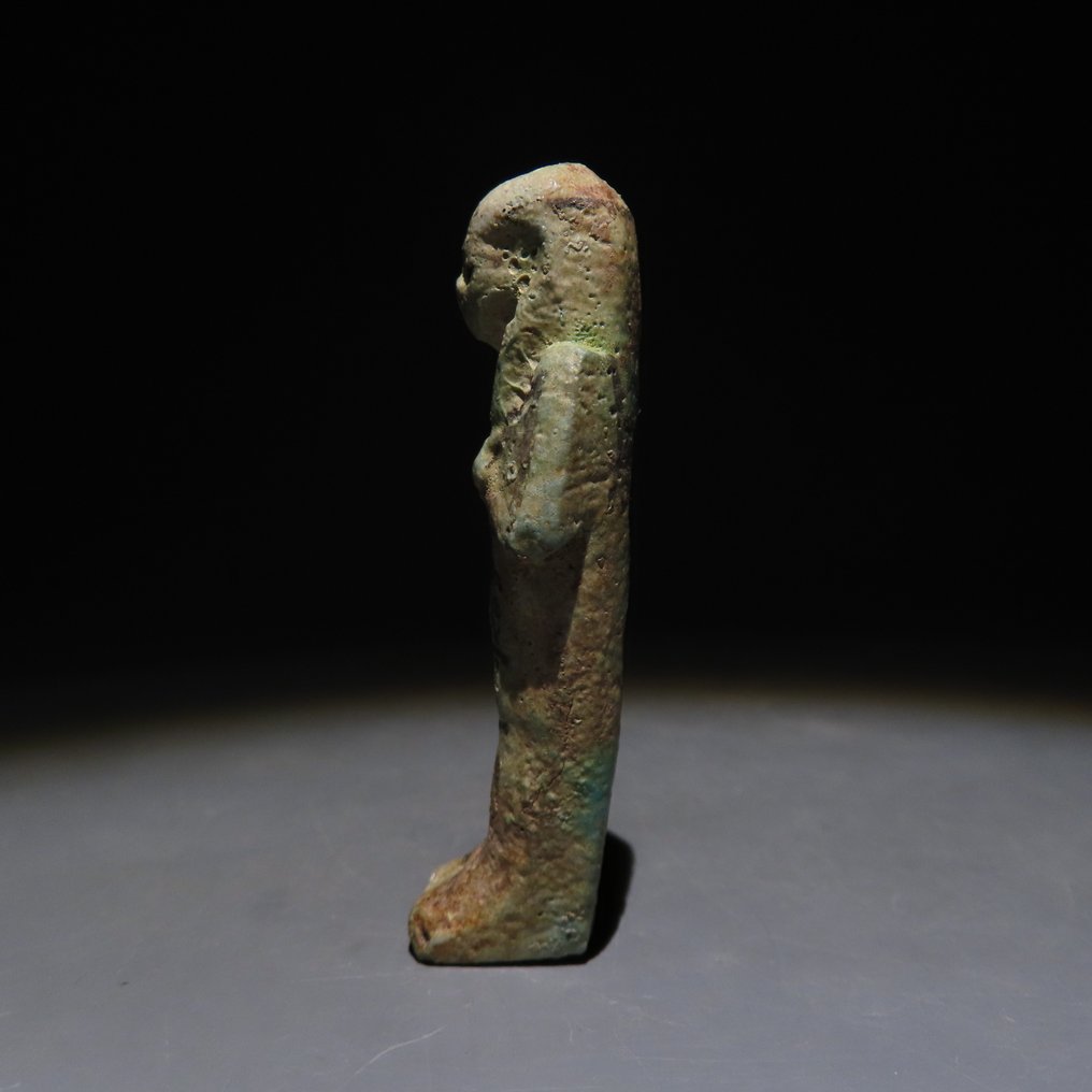 Αρχαία Αιγυπτιακή Faience Ushebti. Νέα Βασιλεία 1550-1070 π.Χ. Ύψος 6,3 εκ. #4.3