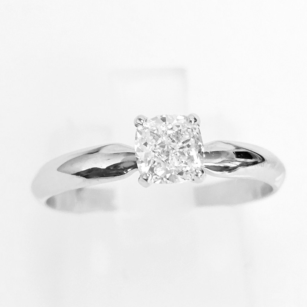 戒指 - 18 克拉 白金 -  0.70ct. tw. 鉆石 (天然) - GIA F/VS2 #1.0