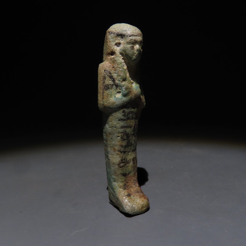 Αρχαία Αιγυπτιακή Faience Ushebti. Νέα Βασιλεία 1550-1070 π.Χ. Ύψος 6,3 εκ. #1.0