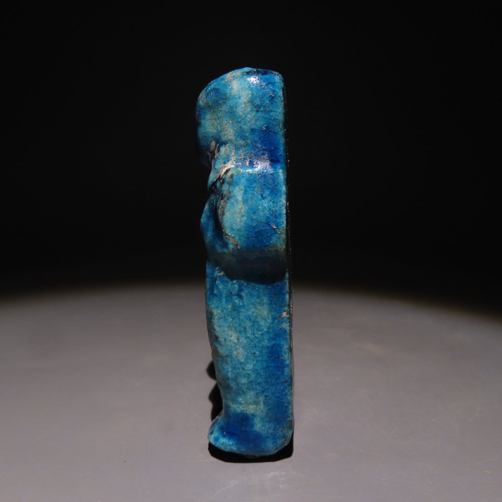 Ancient Egyptian Faience Ushebti. New Kingdom 1550-1070 BC. 8.6 cm height. #4.3
