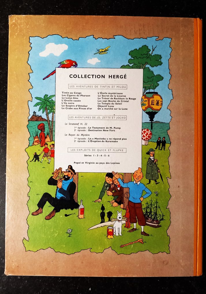 Tintin T4 - Les Cigares du Pharaon (B14) - EO couleur française - C - 1 Album - EO - 1955 #1.0