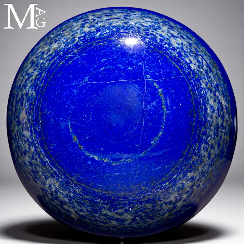 Premium kvalitet udvalg - Sphere Collection Lapis Lazuli Sphere – Første Udvælgelse - Højde: 86.5 mm - Bredde: 86.5 mm- 1061 g #3.2