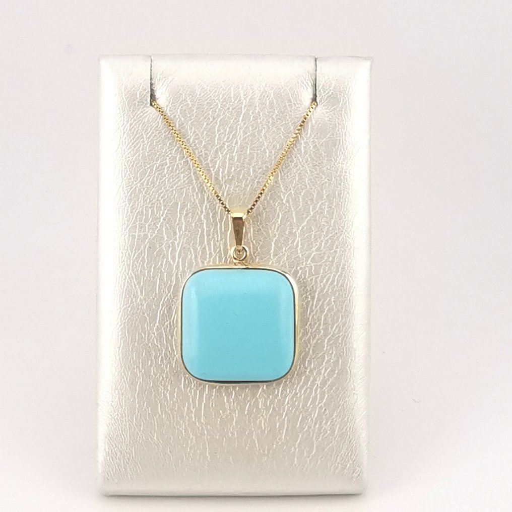 Turchese - Argento 925 - Ciondolo - artigianato italiano #1.0