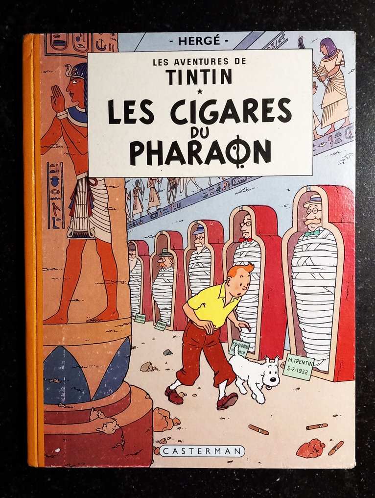 Tintin T4 - Les Cigares du Pharaon (B14) - EO couleur française - C - 1 Album - EO - 1955 #1.0
