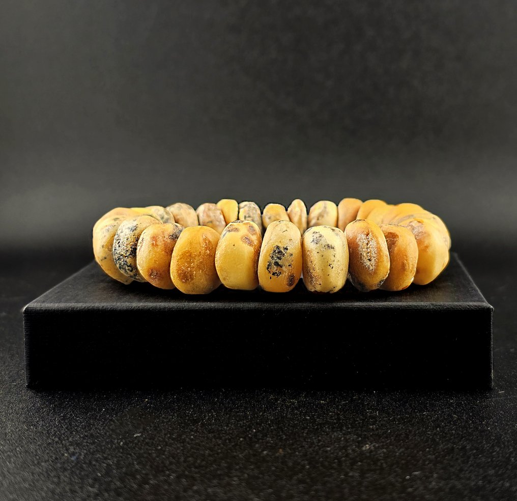 重28克大块波罗的海琥珀手链——天然化石段——原始质感 - 琥珀 (没有保留价) #3.2