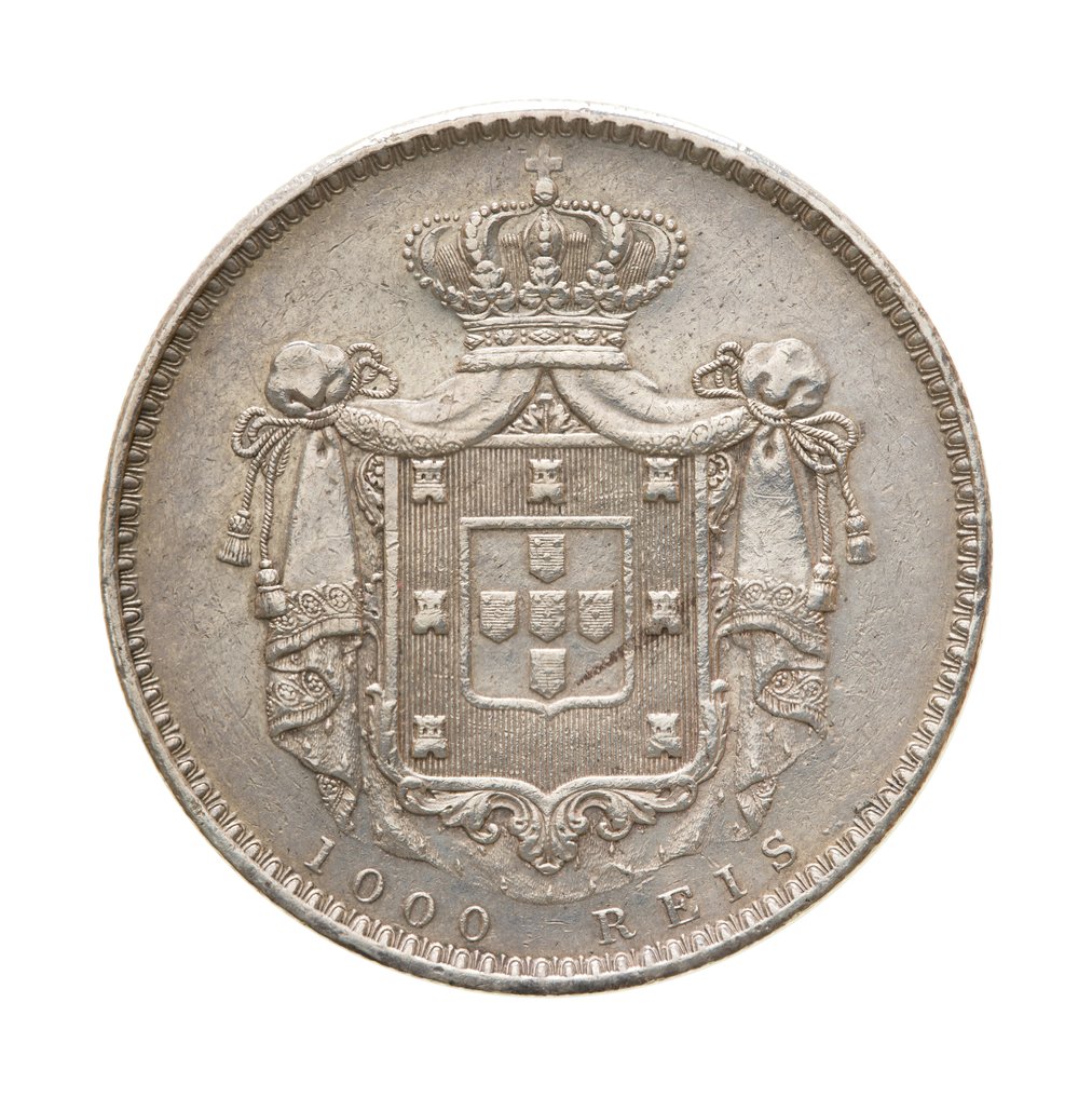 葡萄牙. D. Maria II (1834-1853). 1000 Reis 1844 #1.0