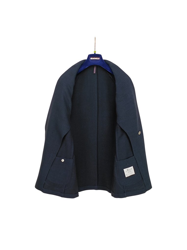 RRP 650€ SARTORIA IEZZI Blue Jacket Wool Handmade in Italy - 48 IT - Blazer - New with tags #2.1