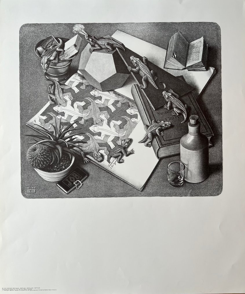 M.C. Escher (1898-1972) - Reptiles #1.0