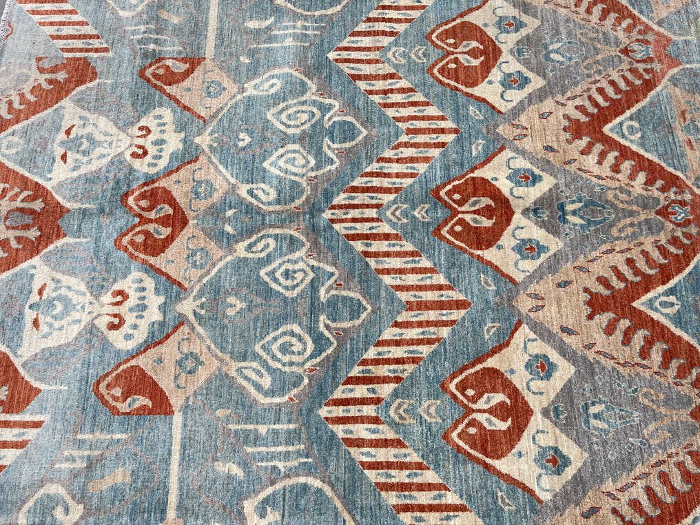 Afghaisches Design-Teppich - neu - Wolle - handgeknotet - modern - hohe Qualität - unbenutzt - Teppich - 236 cm - 170 cm #4.3
