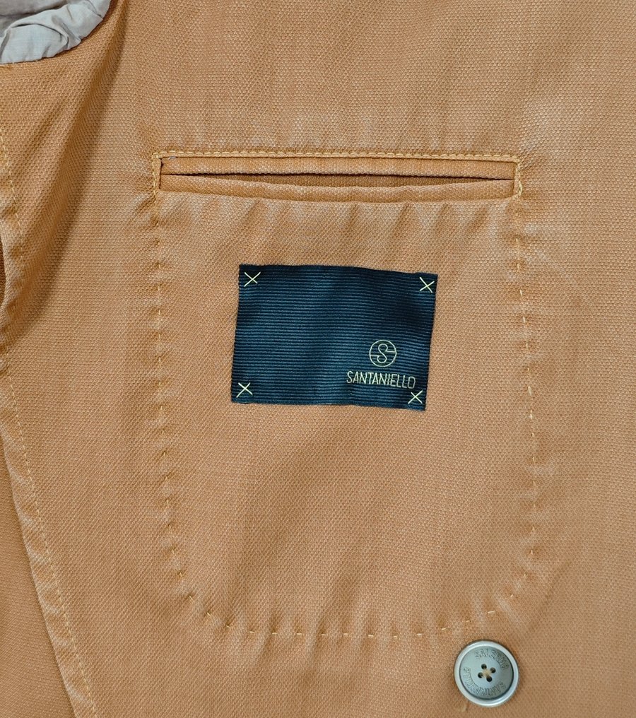 RRP 650€ SANTANIELLO Rust Jacket Fine Wool Handmade in Italy - 48 IT - 彩色運動上衣 - New with tags #4.3