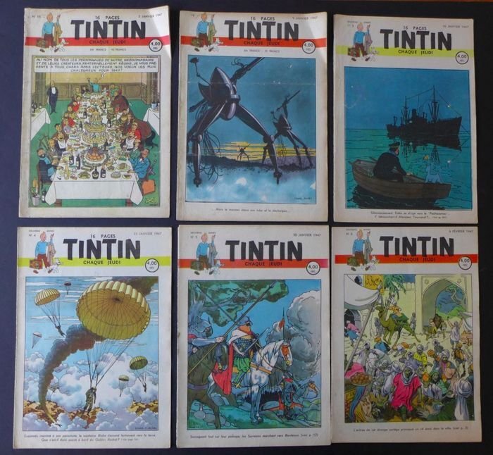Tintin (magazine) N°1 A N°52 Complet - 52 magazines - Première édition belge - 1947/1947 #3.2