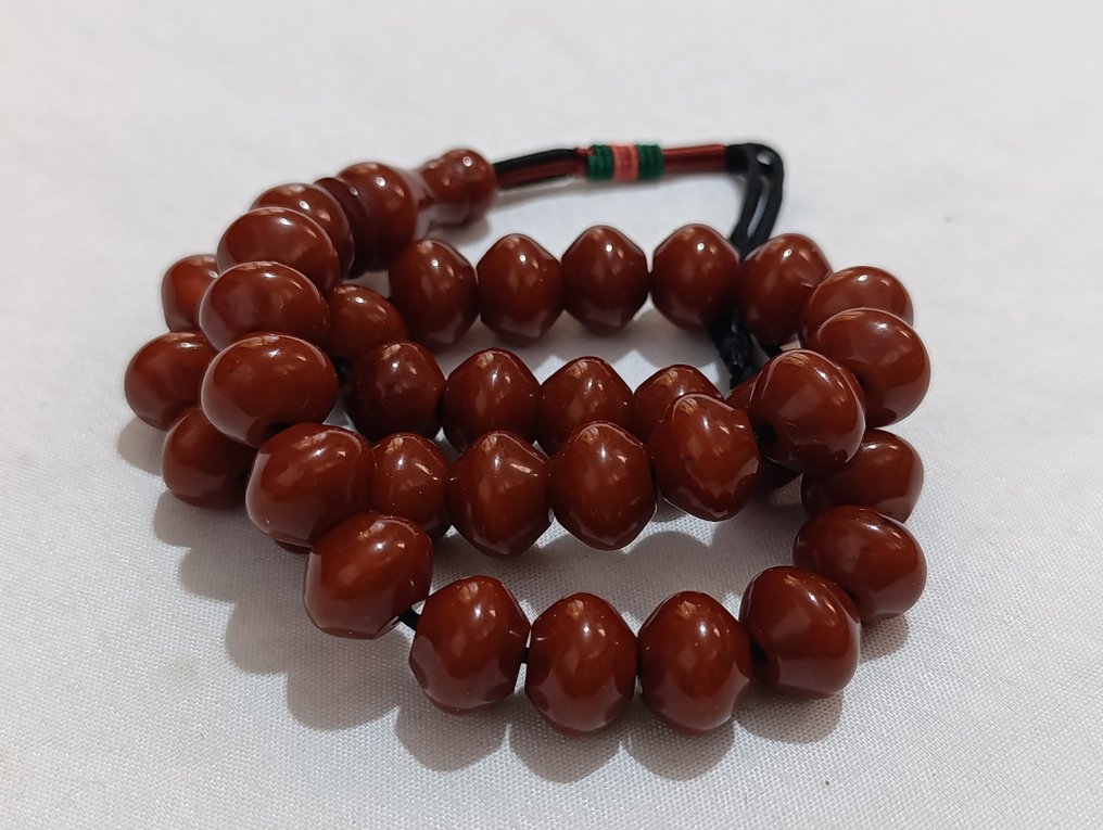  Ροζάριο - Κεχριμπάρι - 1980-1990 - Σπάνια Κομποσκοίνια Προσευχής  #3.2