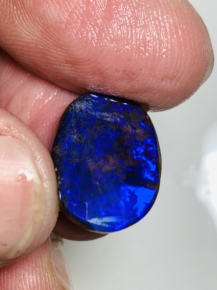 Boulder Opal Pre Rubbed Stone- 7 g - (1) #3.2