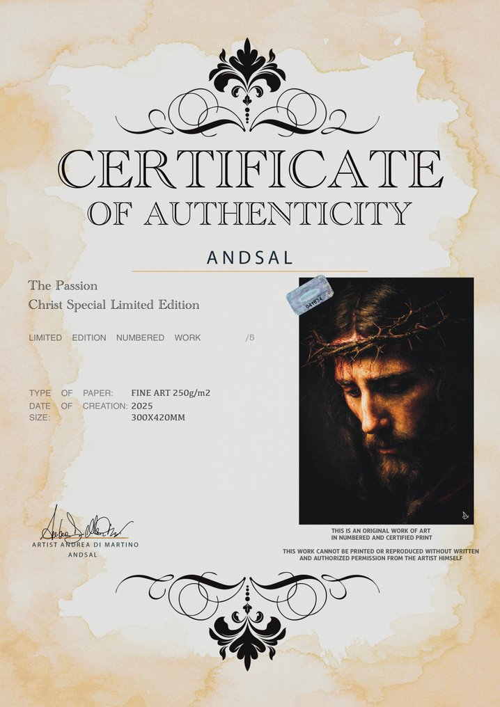 Andrea Di Martino ANDSAL 1991 - The Passion Christ Special Limited Edition #2.1