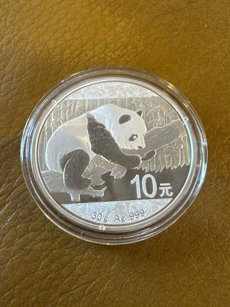 中国. 10 Yuan 2016 - Panda - 30g (.999)  (没有保留价) #1.0