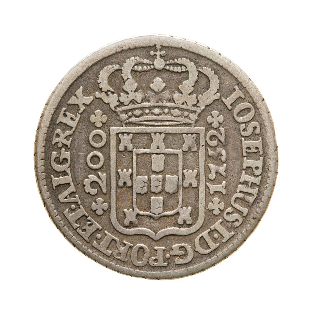Portugal. D. José I (1750-1777). 12 Vinténs (240 Reis) 1752 - IOSEPHUS - Coroa de 4 arcos  (No Reserve Price) #1.0