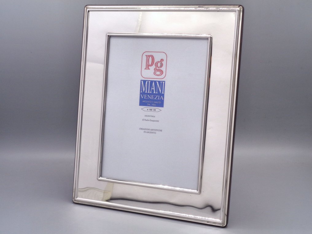 PG-Miani Argenteria - Picture frame - .925 silver - Liscia 13x18 #1.0