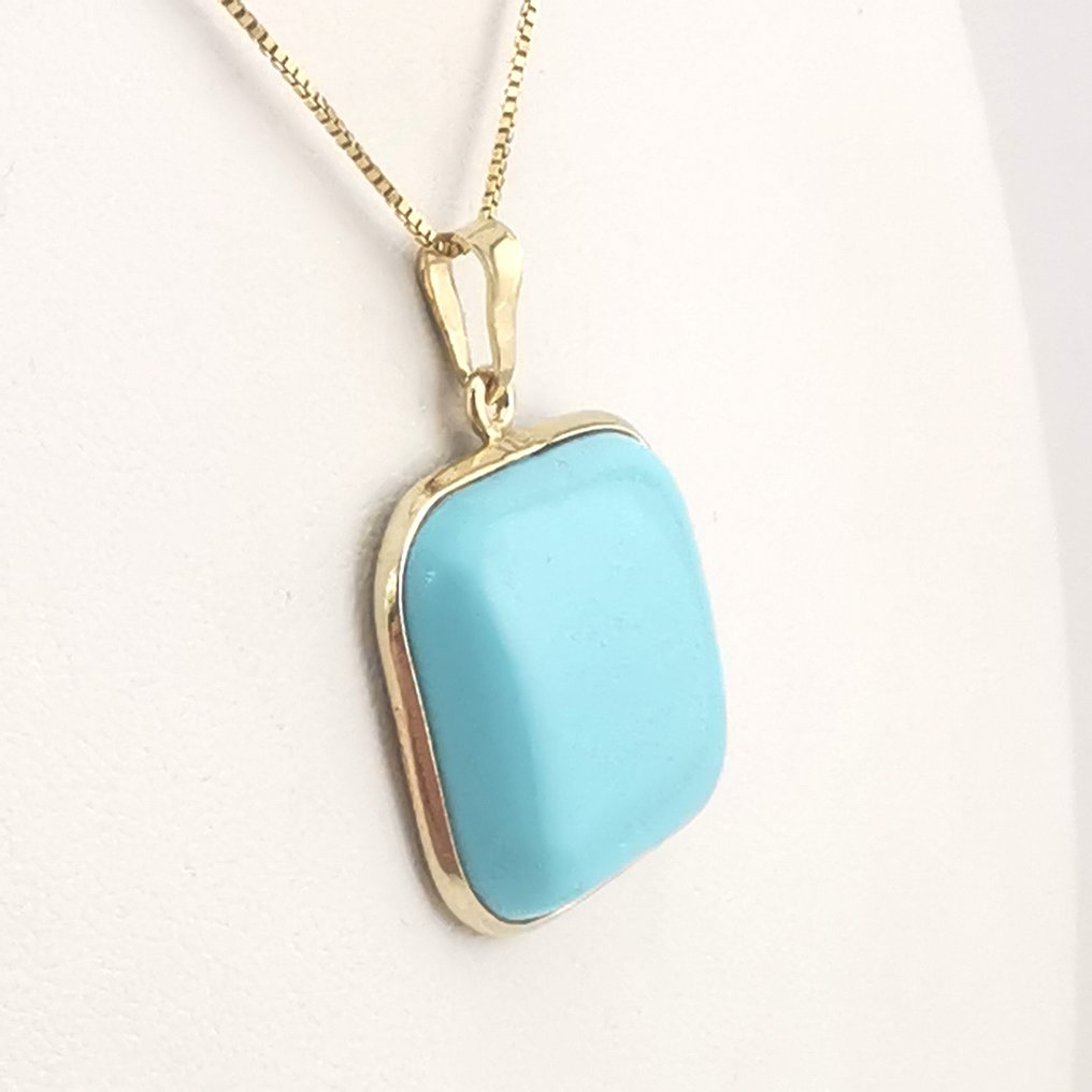 Turchese - Argento 925 - Ciondolo - artigianato italiano #1.0