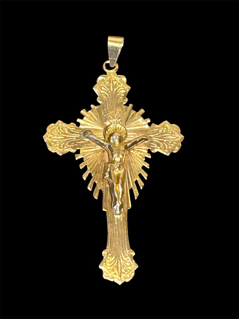 Pendentif en forme de croix - 18 carats Or jaune #3.2