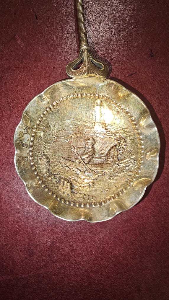 Łyżka - łyżka - Srebro pr. 800 - Srebrna antyczna łyżka #2.1