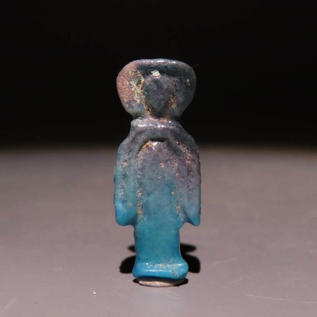 Ancient Egyptian Faience Amulet. Late Period, 664 - 332 BC. 2.5 cm height. #1.0