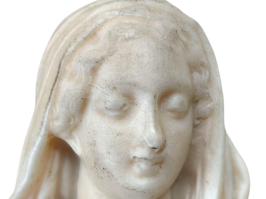 Devotional ornate frame - Virgin Mary - Wood, Calcite - 1920-1930 #3.2