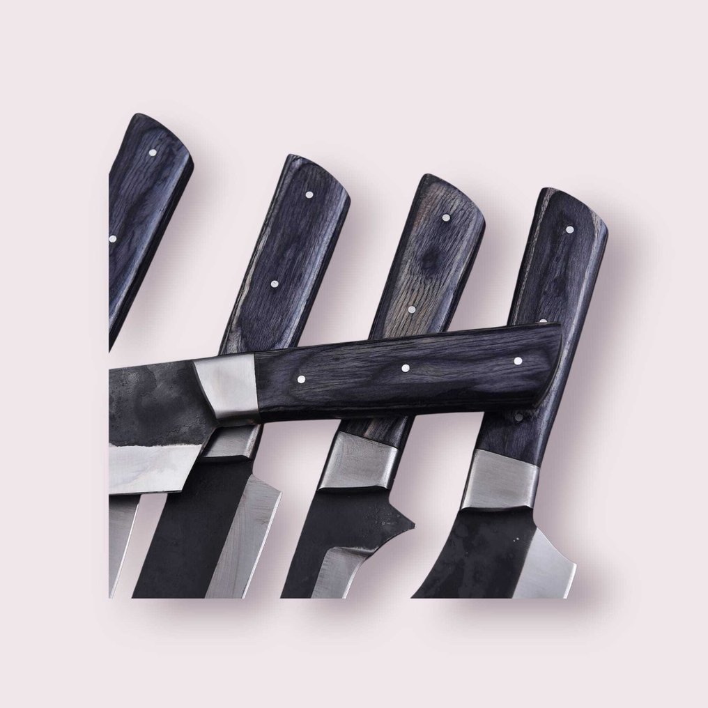 厨刀 - Chef's knife - Pakka木材和手工钢材 - 北美 #3.2